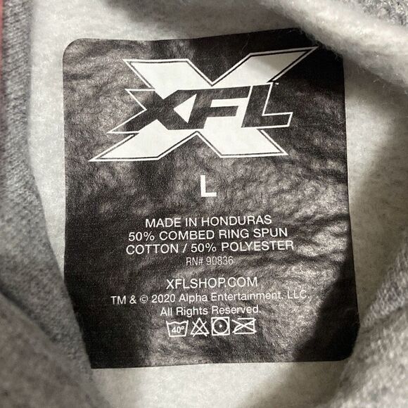 NWT XFL UFL St Louis Battlehawks Logo Ladies Gray Pullover Hoodie Ladies Large - Picture 8 of 11